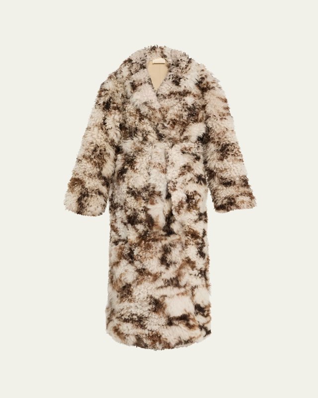 Ceryse Long Shearling Coat